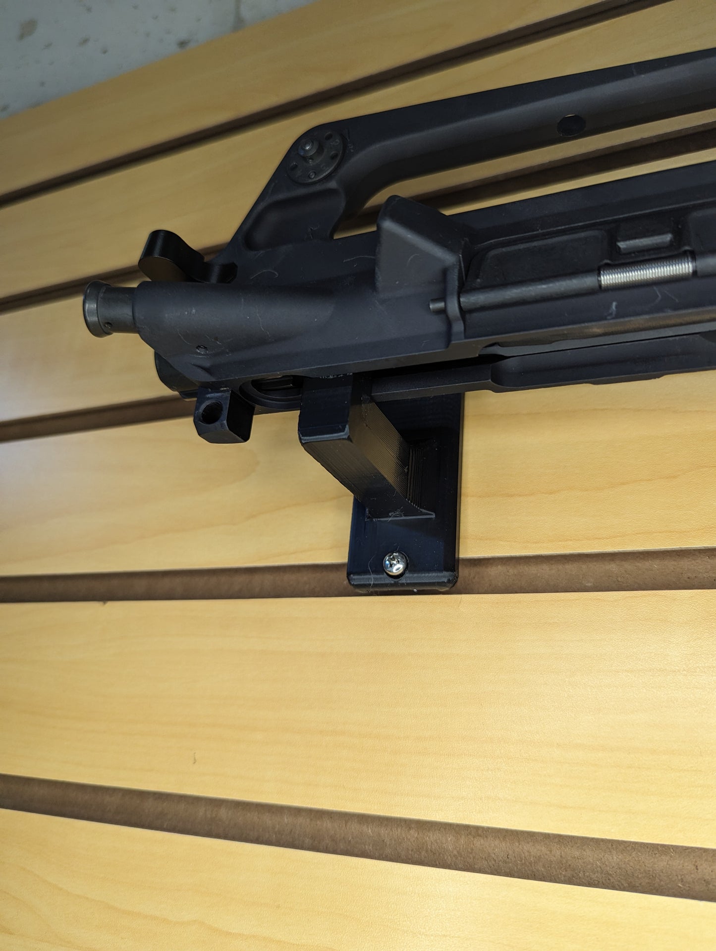 AR 15 Upper Receiver Mount - Slatwall | Rifle Holder Storage Rack