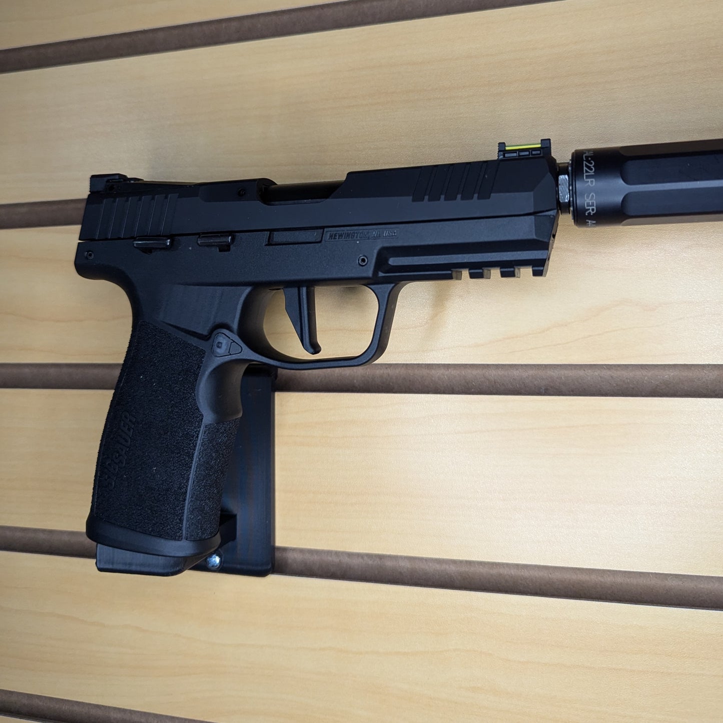 Magwell Mount for Sig P322 - Slatwall | Handgun Holder Storage Rack