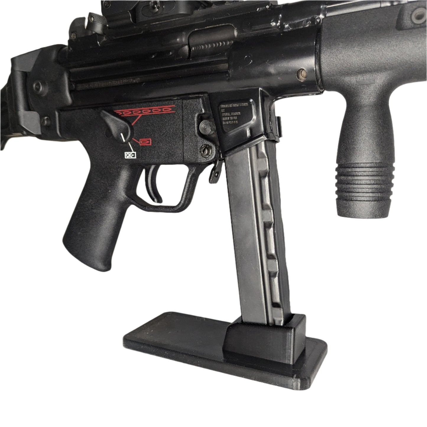 Display Stand for HK MP5 9mm (Straight Metal Mag) | Rifle Holder Storage Rack