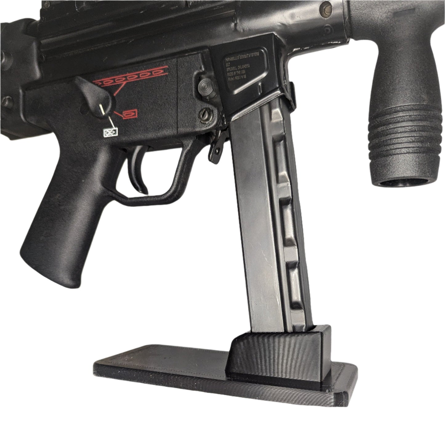 Display Stand for HK MP5 9mm (Straight Metal Mag) | Rifle Holder Storage Rack