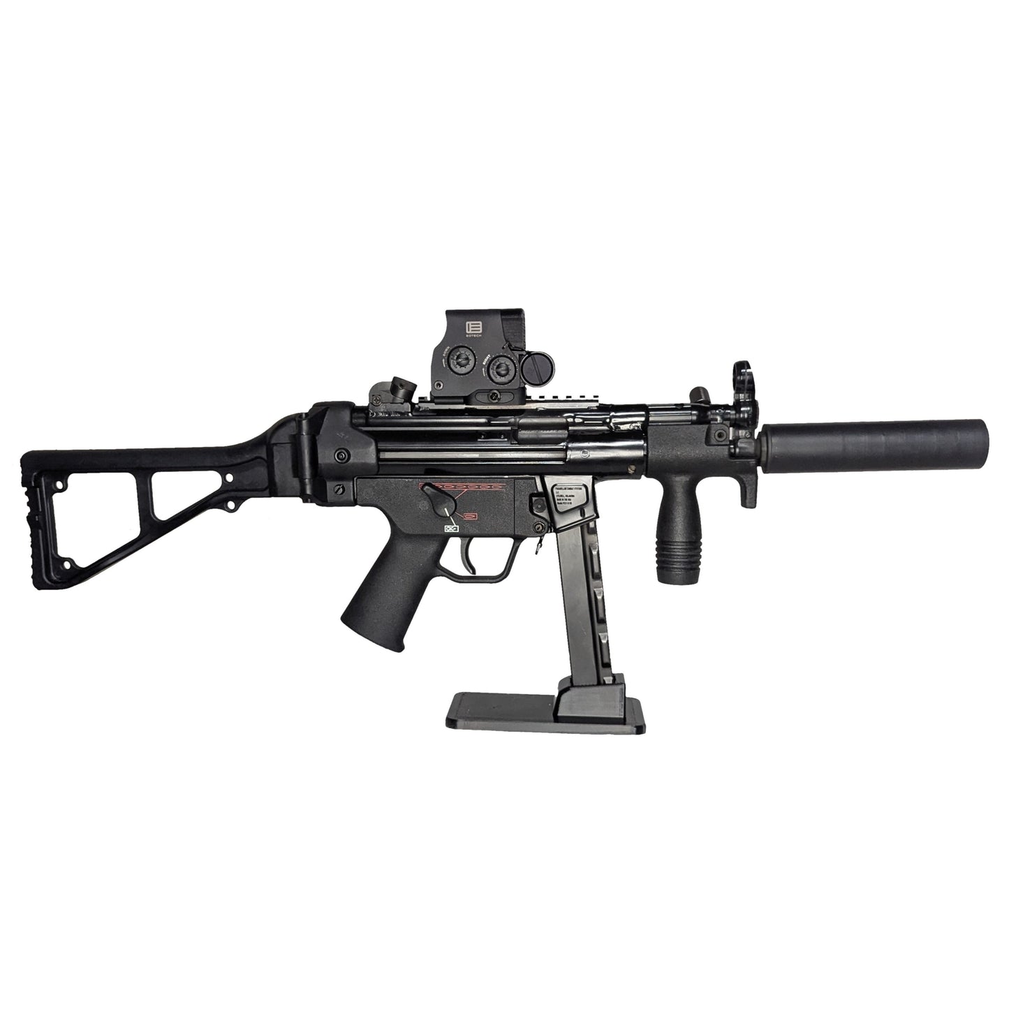 Display Stand for HK MP5 9mm (Straight Metal Mag) | Rifle Holder Storage Rack