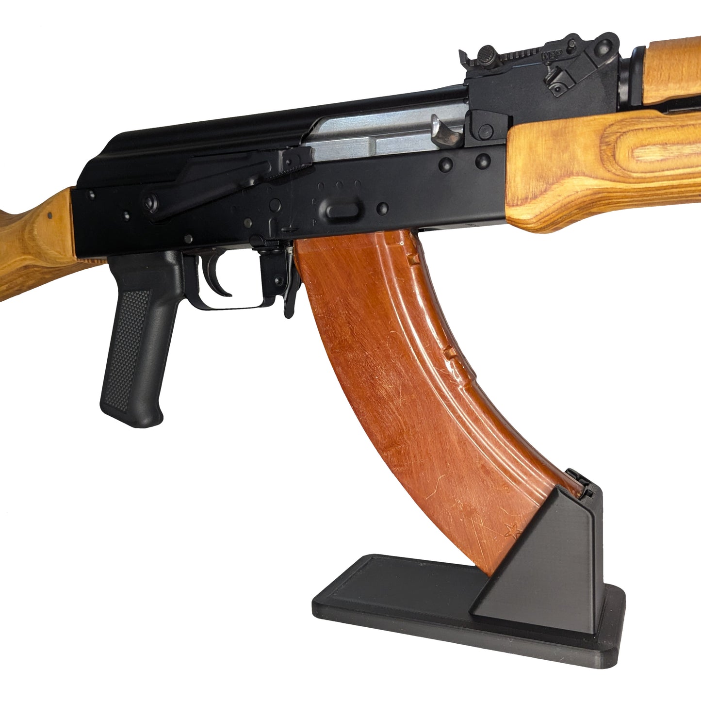 Display Stand for AK47 762 (Bakelite Mag) | Rifle Holder Storage Rack