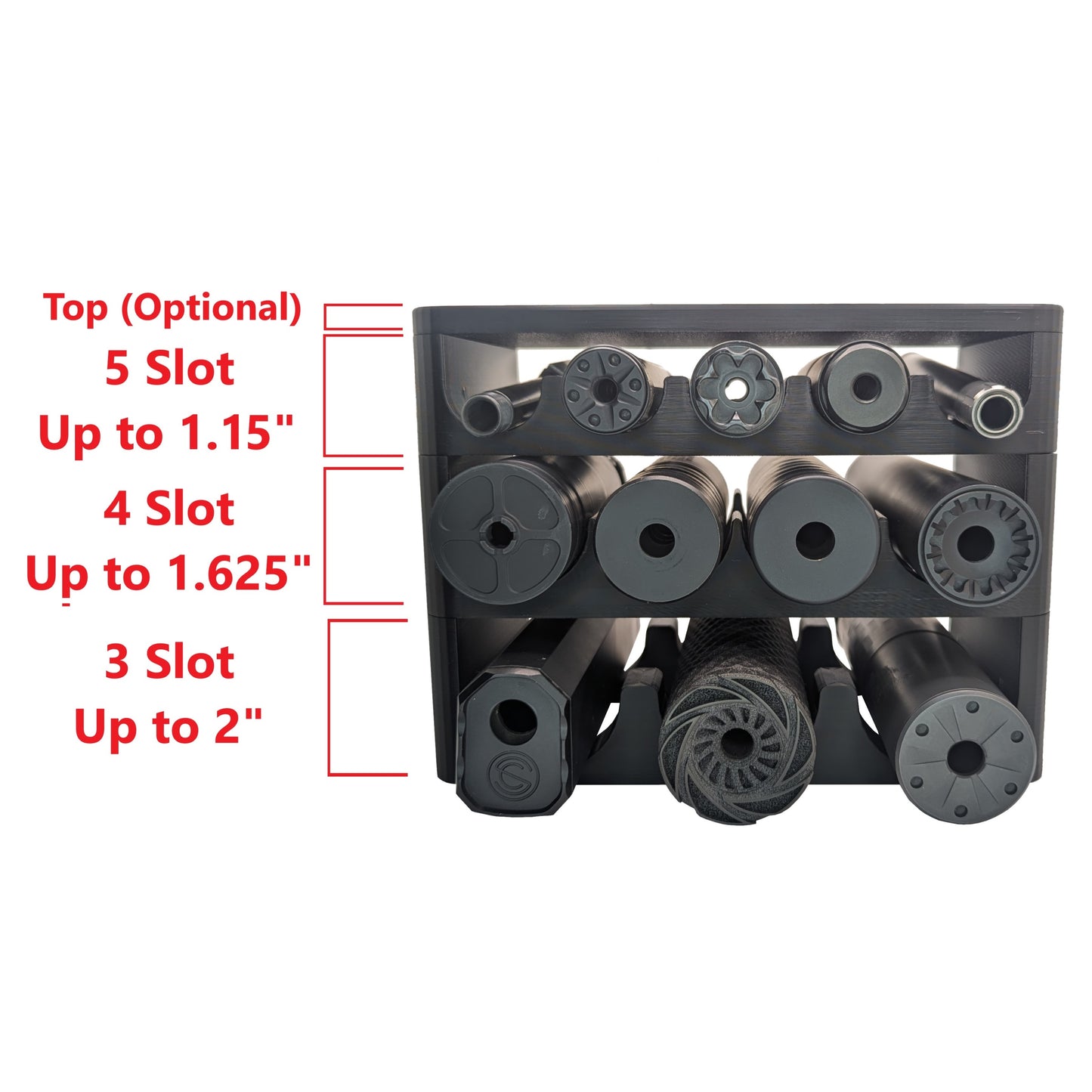 Modular Silencer Display Rack / Shelf | Silencer Holder Storage Rack