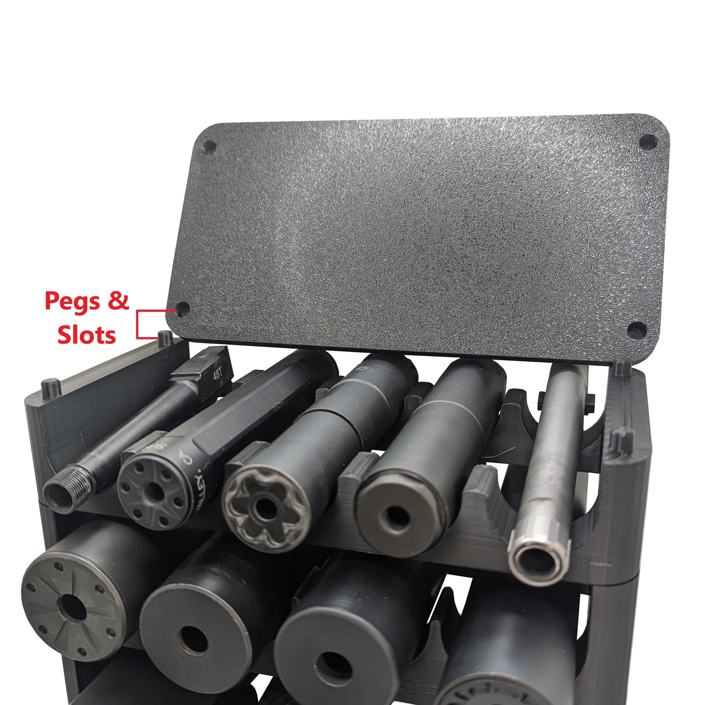 Modular Silencer Display Rack / Shelf | Silencer Holder Storage Rack