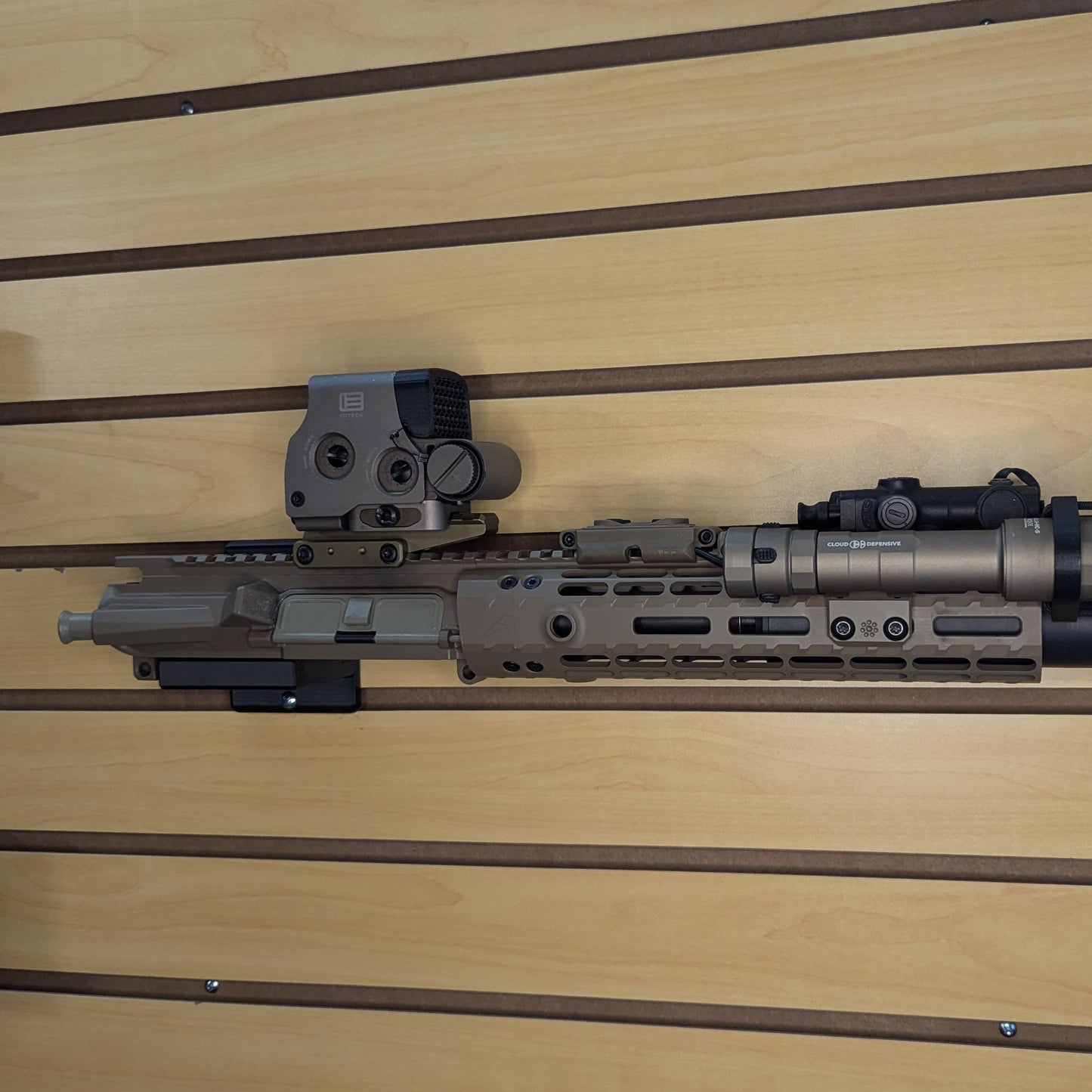 AR 15 Upper Receiver Horizontal Insert Mount - Slatwall | Rifle Holder Storage Rack