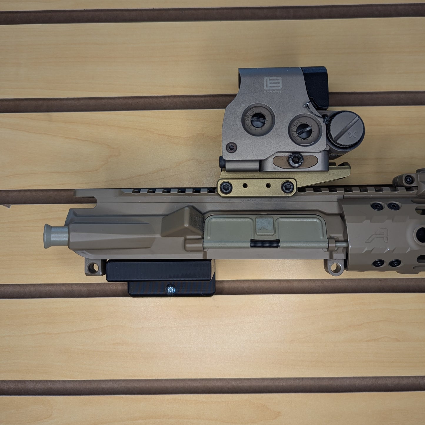 AR 15 Upper Receiver Horizontal Insert Mount - Slatwall | Rifle Holder Storage Rack