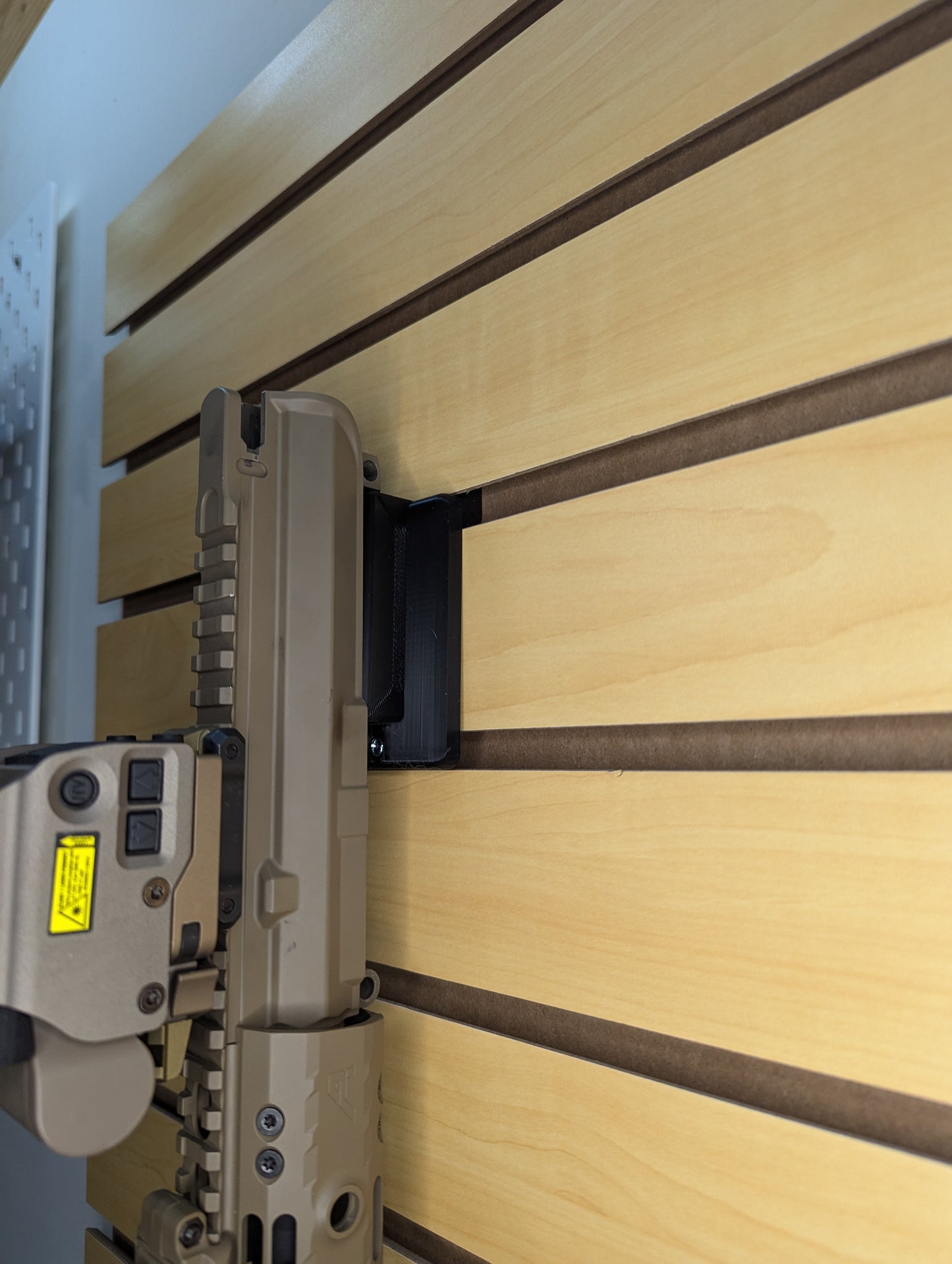 AR 15 Upper Receiver Vertical Insert Mount - Slatwall | Rifle Holder Storage Rack