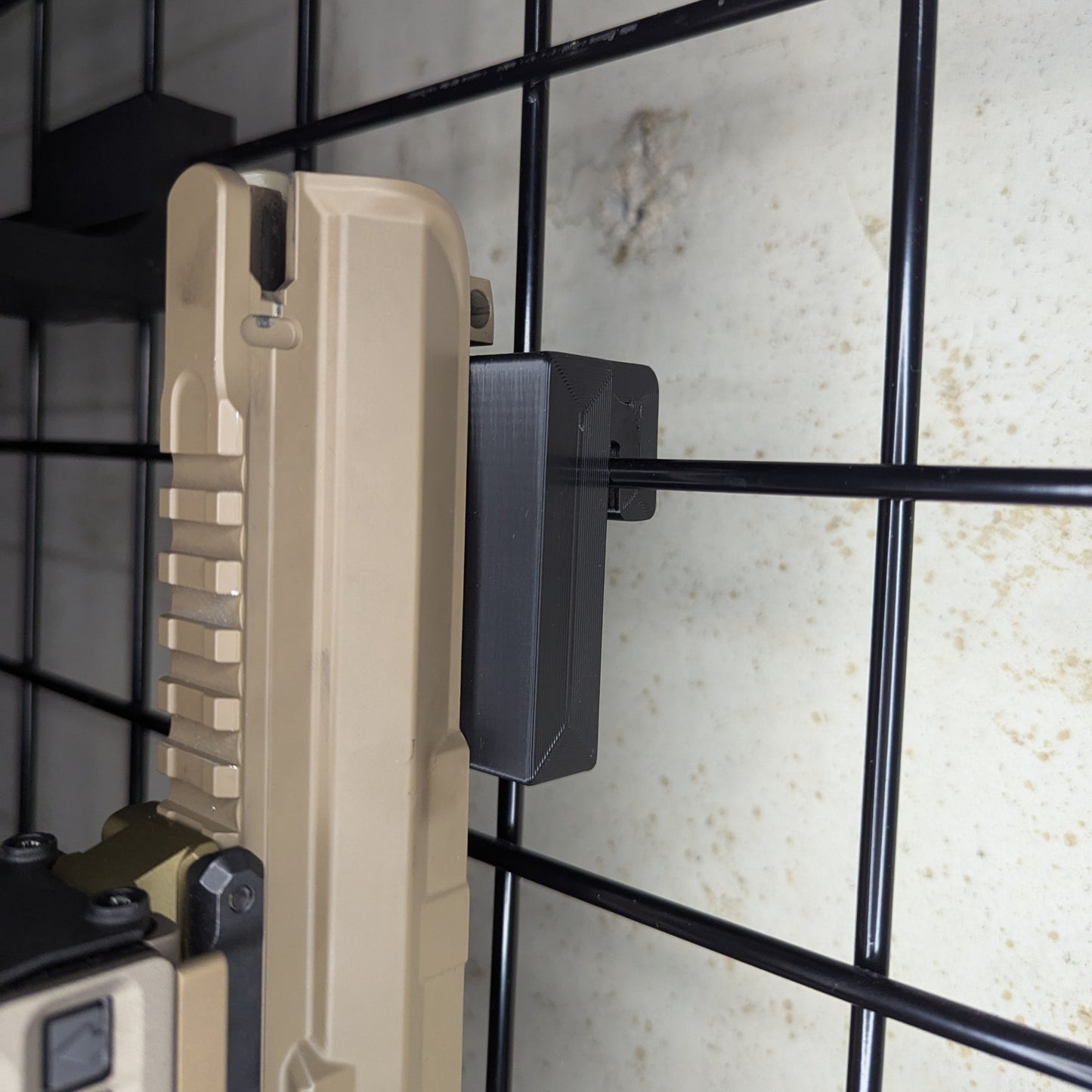 AR 15 Upper Receiver Vertical Insert Mount - Gridwall | Rifle Holder Storage Rack