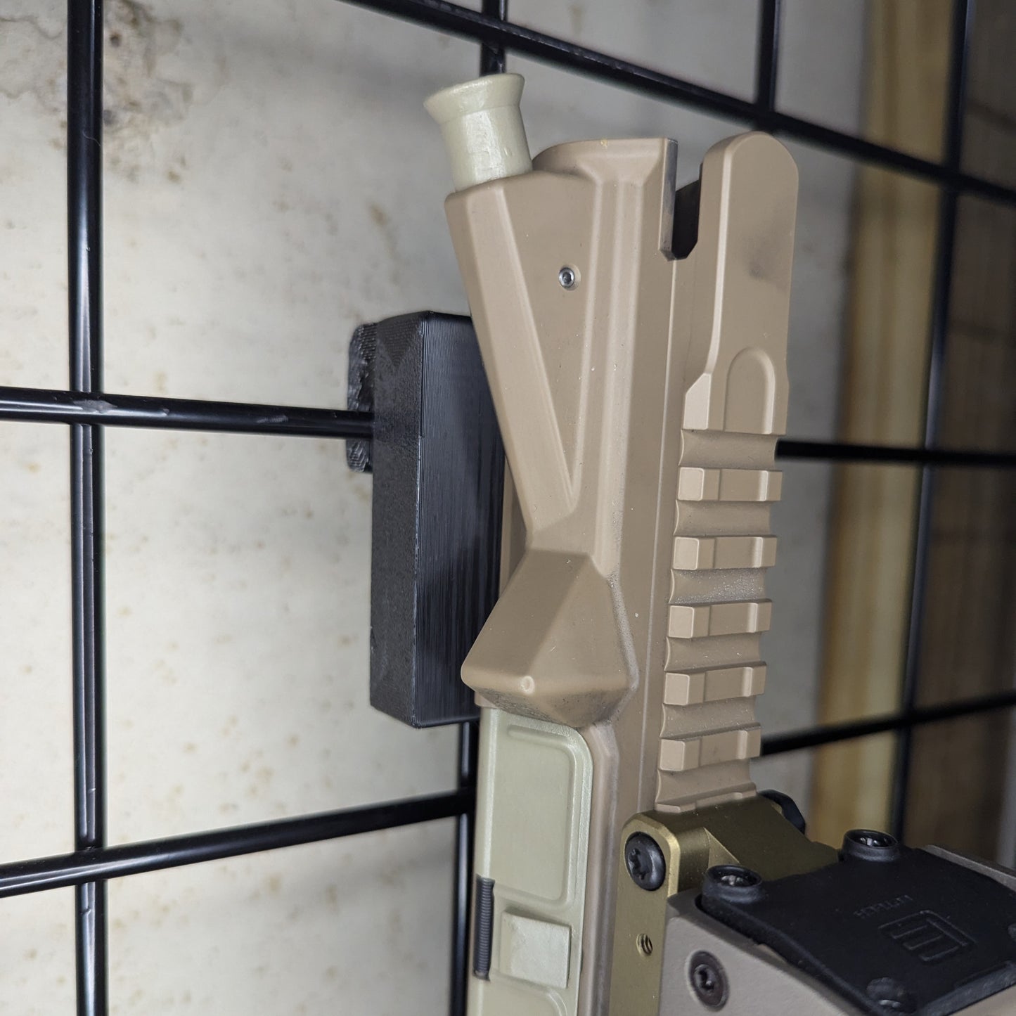AR 15 Upper Receiver Vertical Insert Mount - Gridwall | Rifle Holder Storage Rack