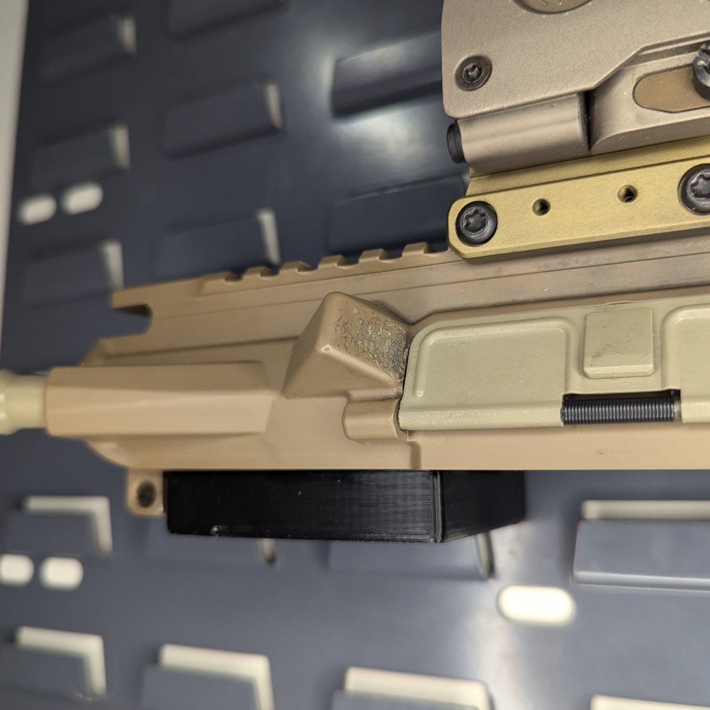 AR 15 Upper Receiver Horizontal Insert Mount - SecureIt / Akro-Mils | Rifle Holder Storage Rack