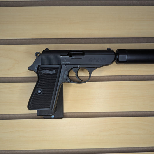 Magwell Mount for Walther PPK/s 22LR - Slatwall | Handgun Holder Storage Rack