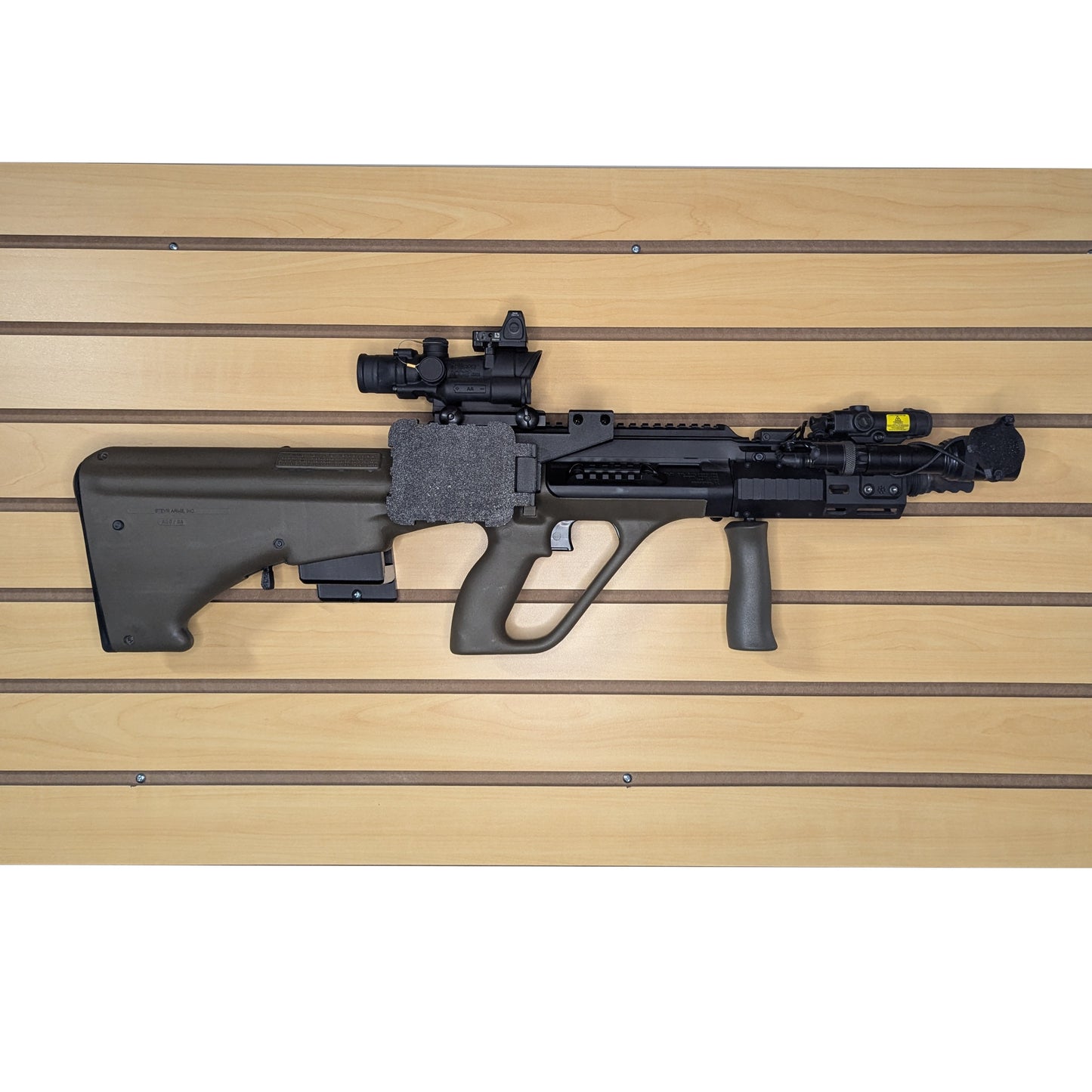 Magwell Mount for Steyr AUG (Waffle Mag) - Slatwall | Rifle Holder Storage Rack