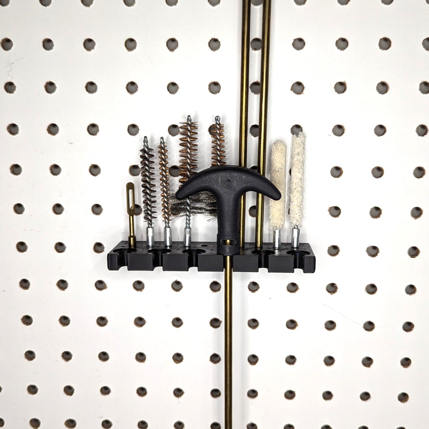 Cleaning Rod and Brush Mount  - Pegboard / IKEA Skadis / Wall Control / Vaultek | Reloading Holder Storage Rack