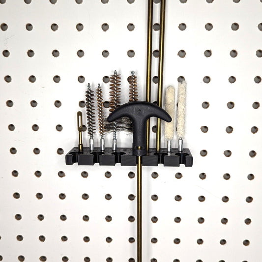 Cleaning Rod and Brush Mount  - Pegboard / IKEA Skadis / Wall Control / Vaultek | Reloading Holder Storage Rack
