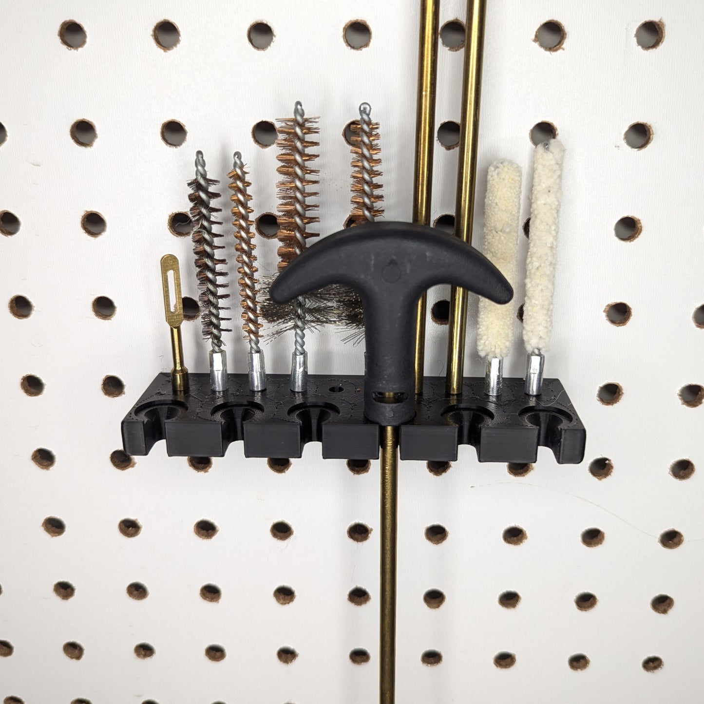 Cleaning Rod and Brush Mount  - Pegboard / IKEA Skadis / Wall Control / Vaultek | Reloading Holder Storage Rack