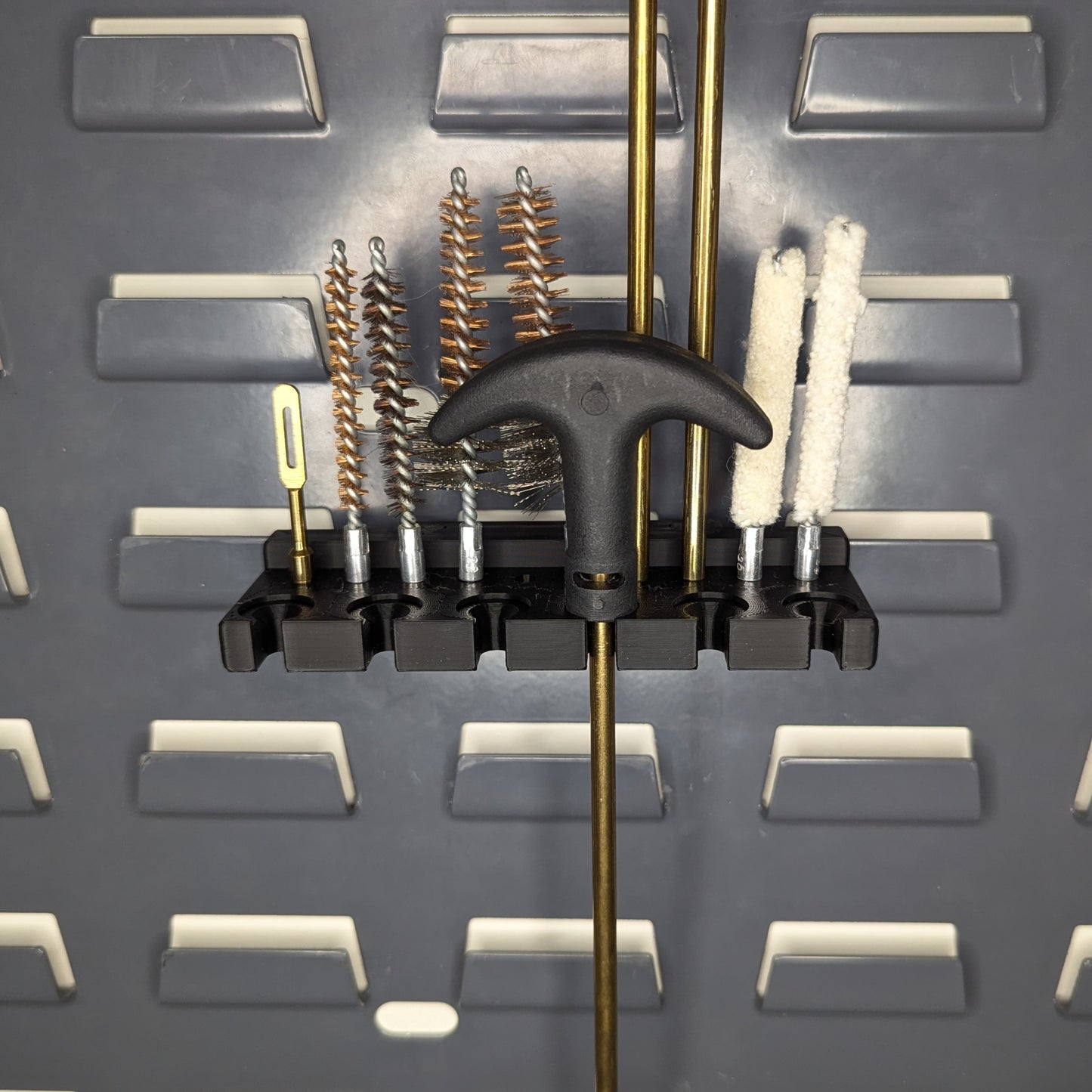 Cleaning Rod and Brush Mount - SecureIt / Akro-Mils | Reloading Holder Storage Rack