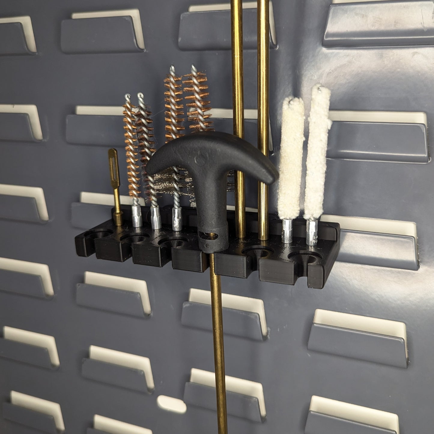 Cleaning Rod and Brush Mount - SecureIt / Akro-Mils | Reloading Holder Storage Rack