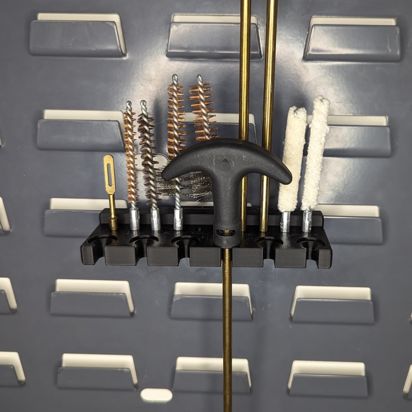 Cleaning Rod and Brush Mount - SecureIt / Akro-Mils | Reloading Holder Storage Rack