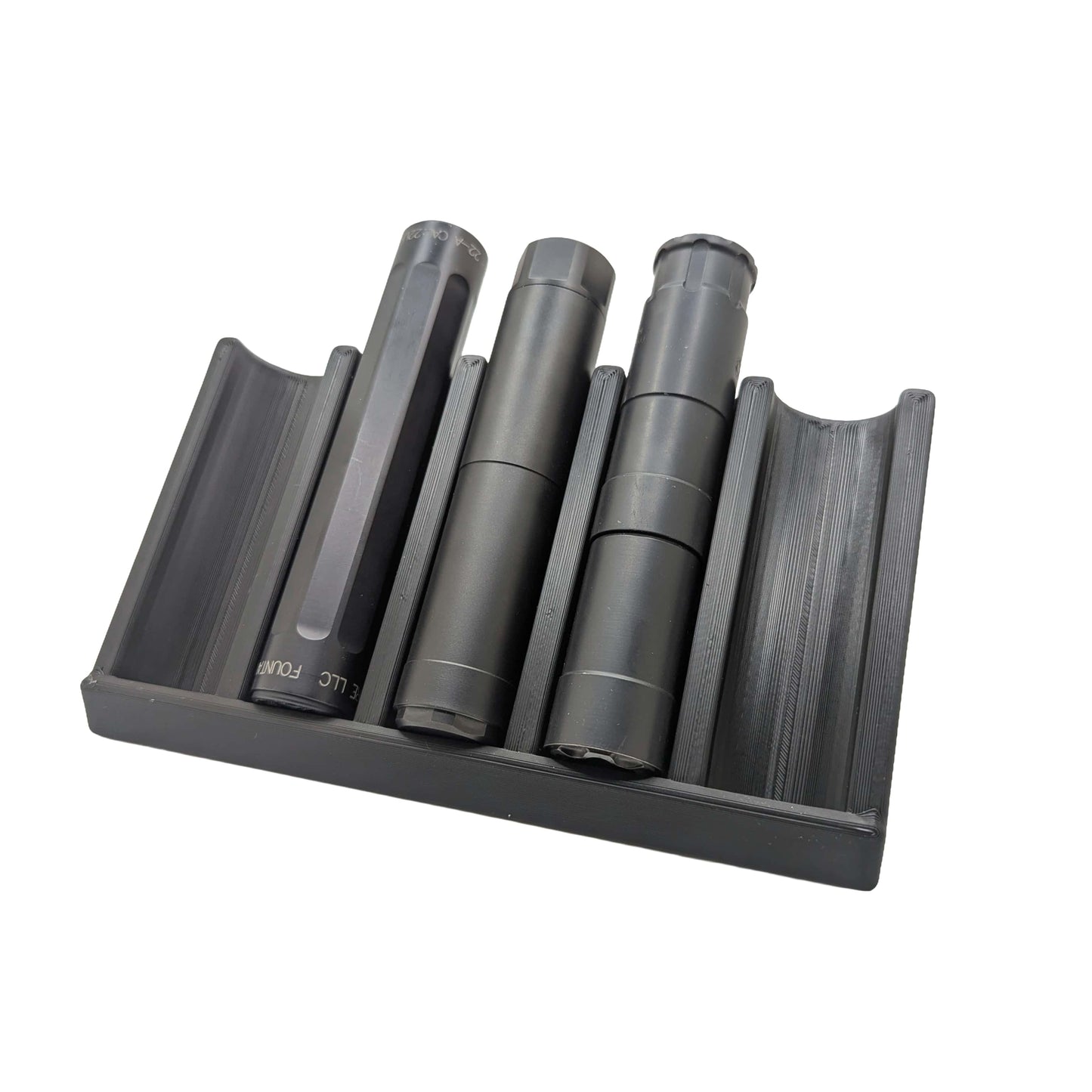 Angled Silencer Display Rack / Shelf | Suppressor Holder Storage Rack