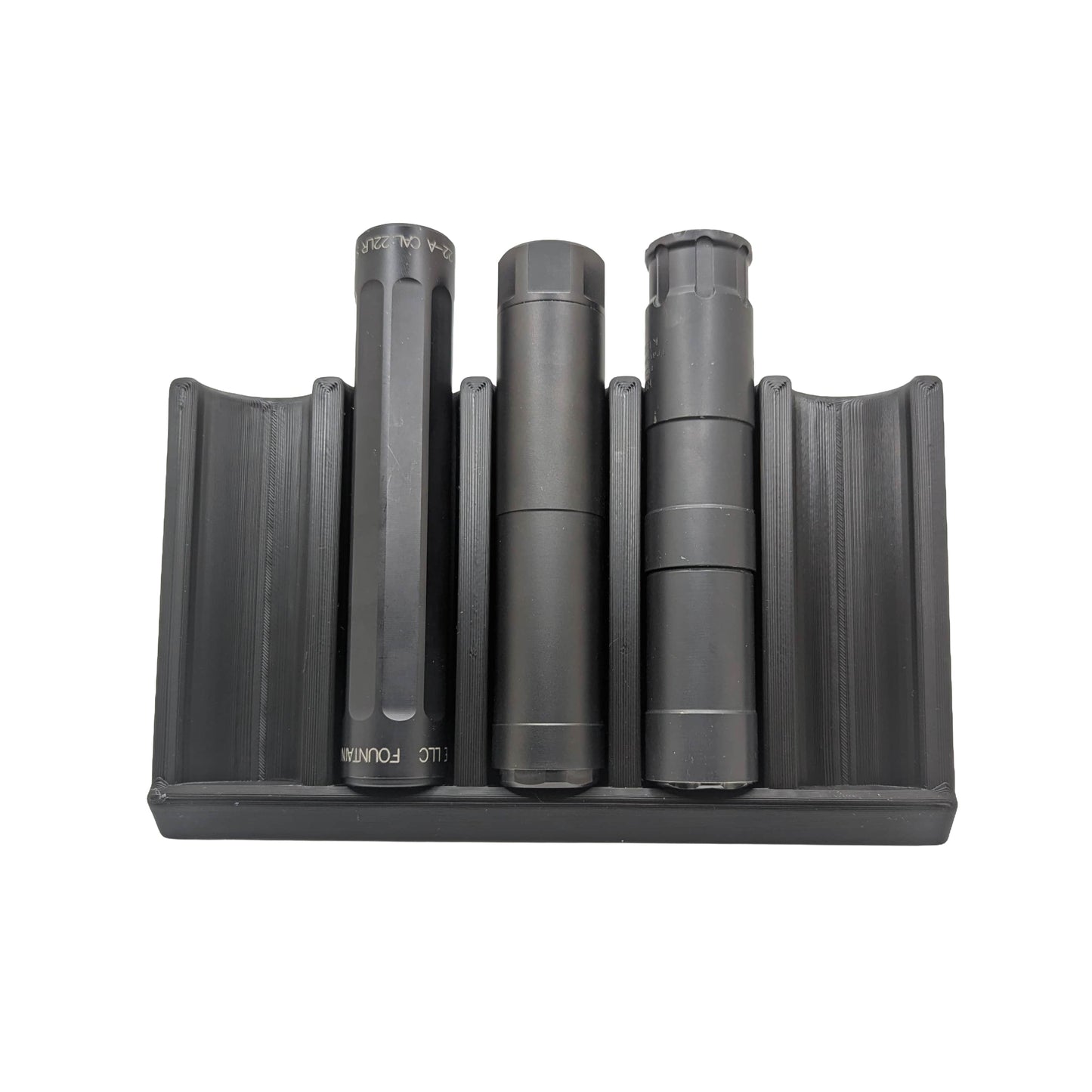 Angled Silencer Display Rack / Shelf | Suppressor Holder Storage Rack
