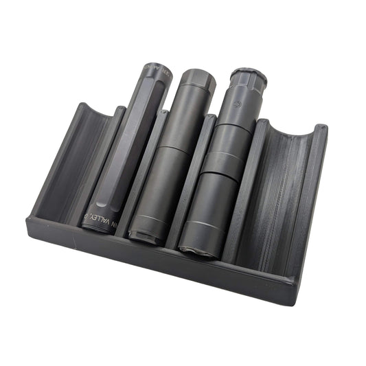 Angled Silencer Display Rack / Shelf  | Suppressor Holder Storage Rack