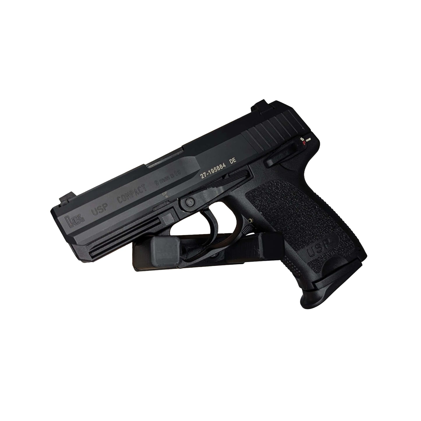 Universal Pistol Mount - Bar Version - Wall | Handgun Holder Storage Rack