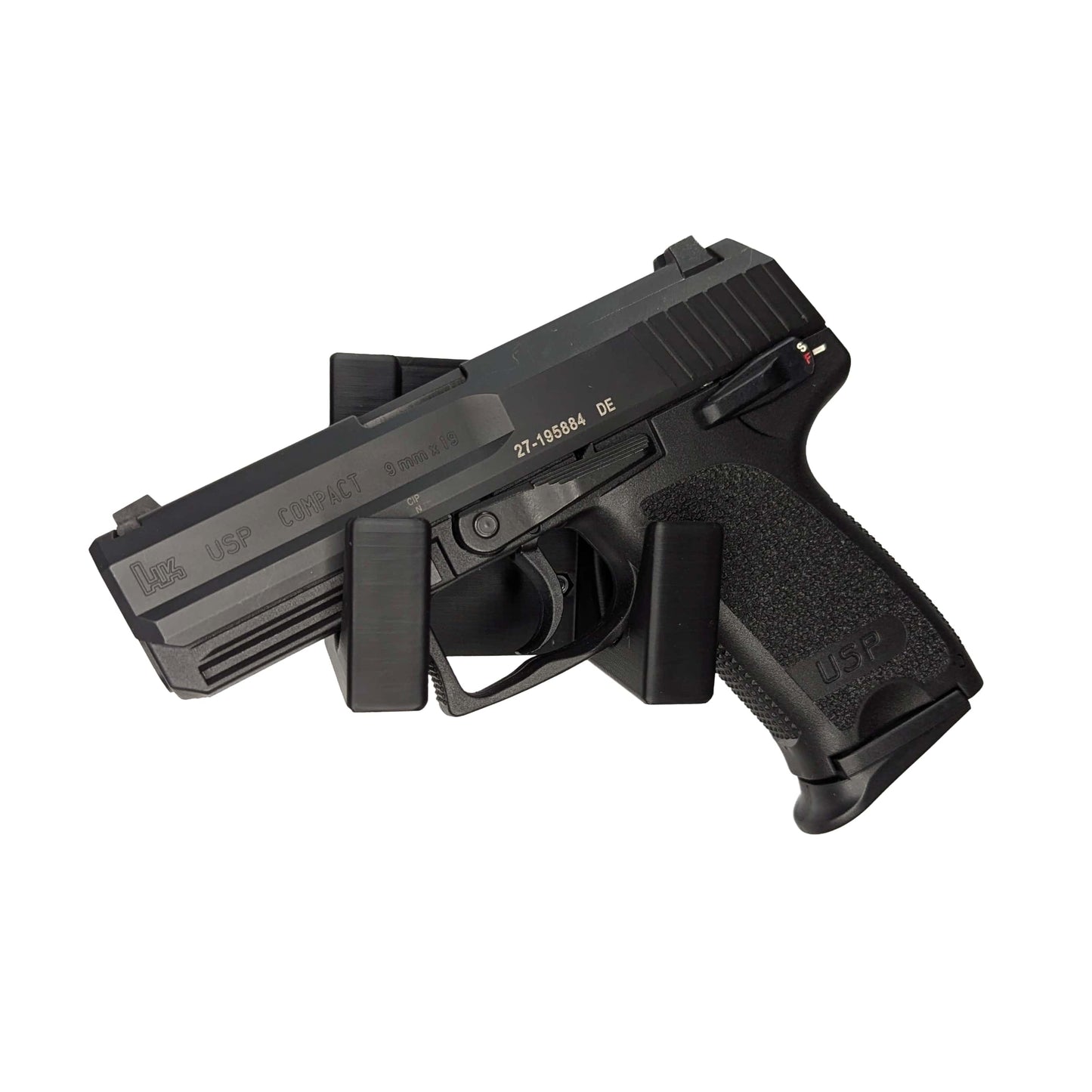 Universal Pistol Mount - Cradle Version - Magnet | Handgun Holder Storage Rack