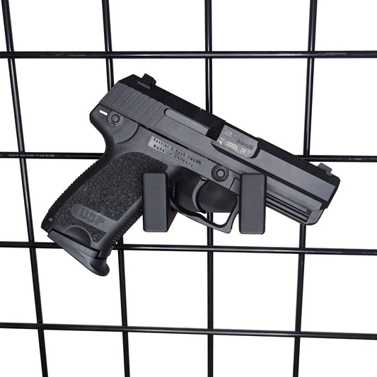 Universal Pistol Mount - Cradle Version - Gridwall | Handgun Holder Storage Rack