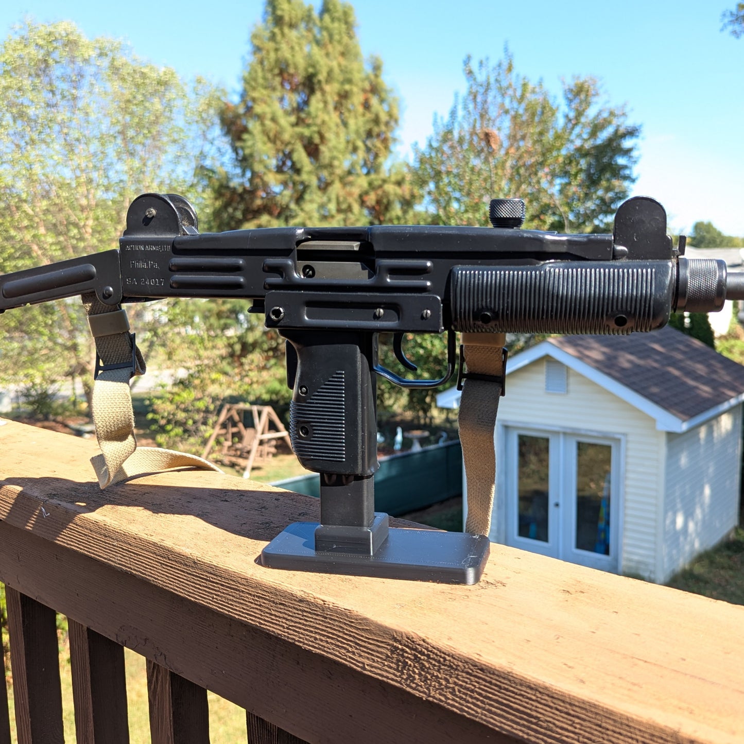 Display Stand for UZI (Mag Version) | Rifle Holder Storage Rack