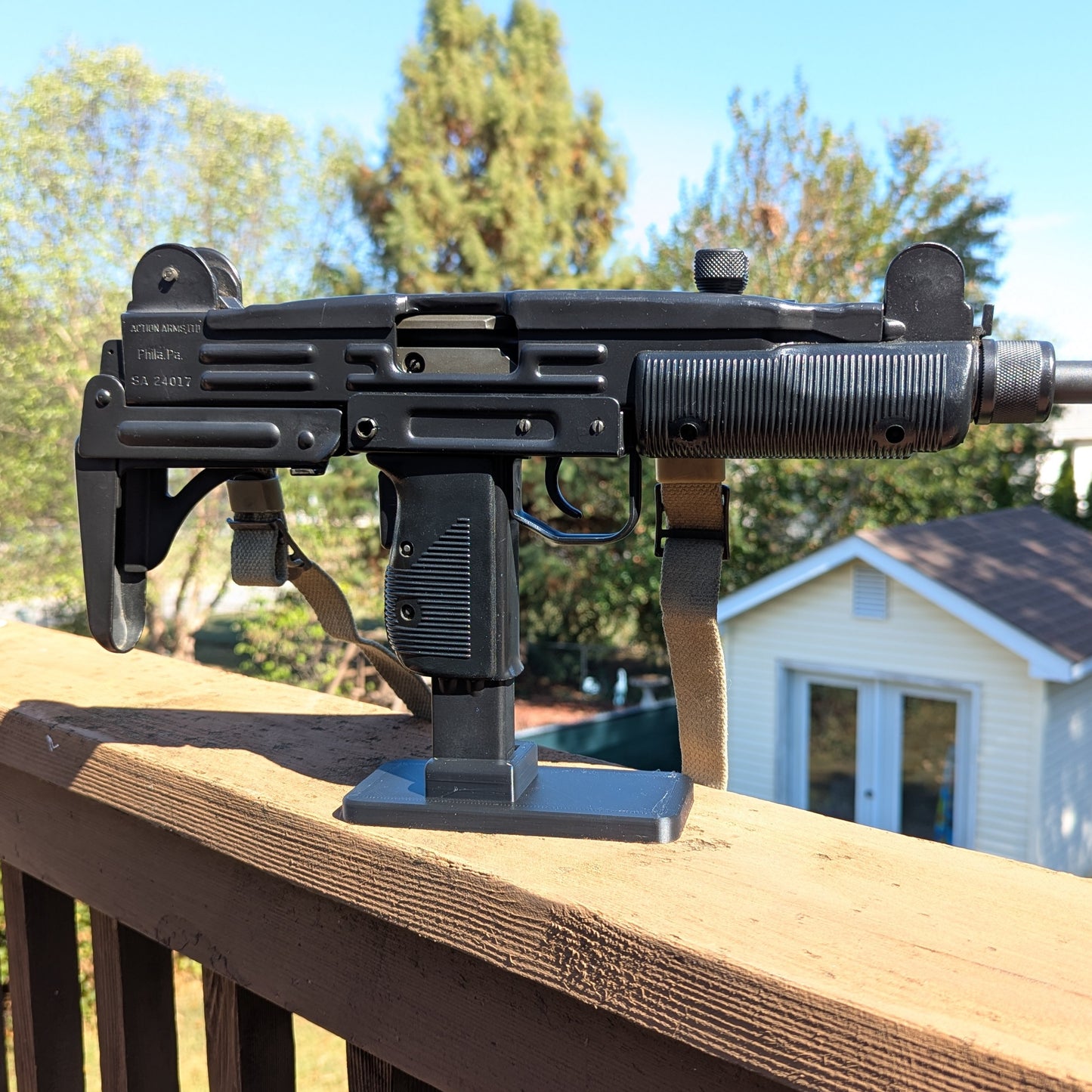 Display Stand for UZI (Mag Version) | Rifle Holder Storage Rack