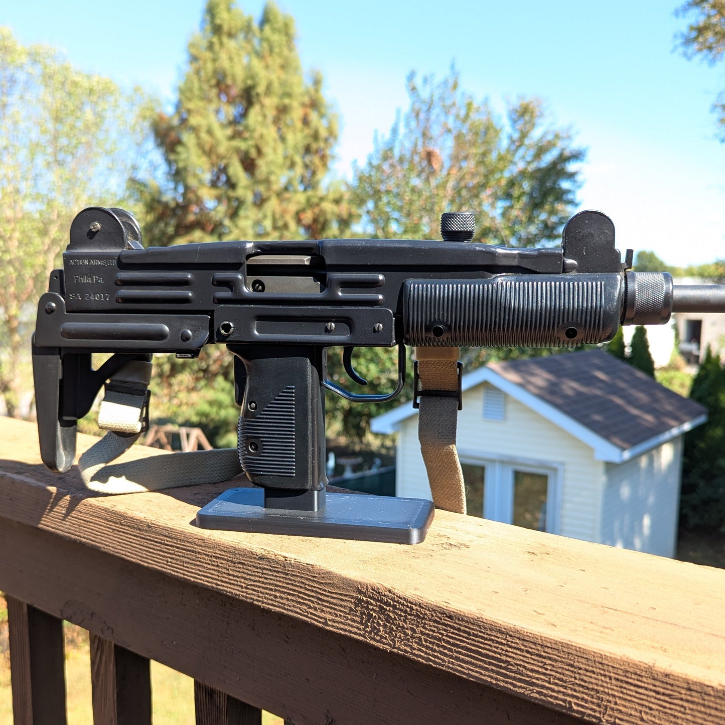 Display Stand for UZI | Rifle Holder Storage Rack