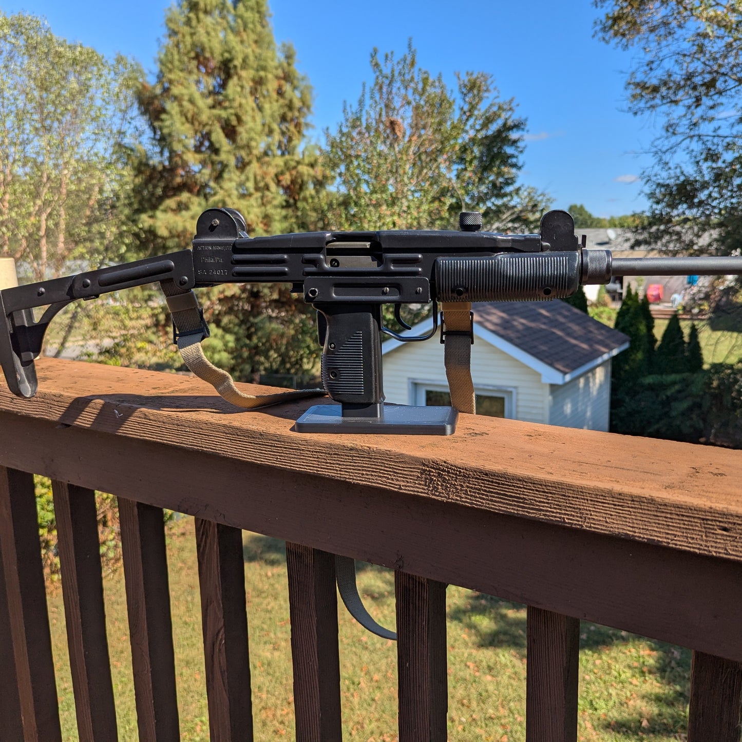 Display Stand for UZI | Rifle Holder Storage Rack
