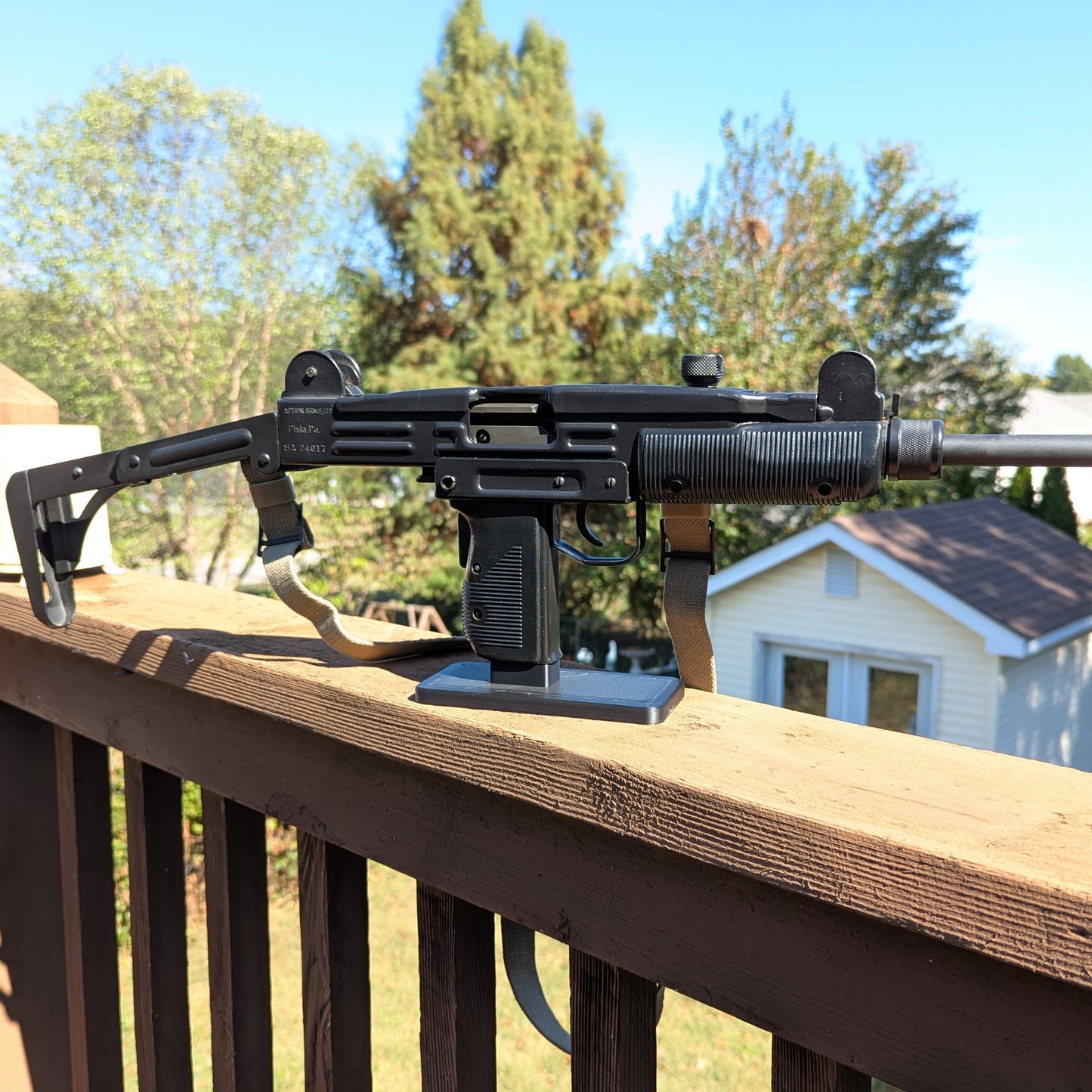 Display Stand for UZI | Rifle Holder Storage Rack