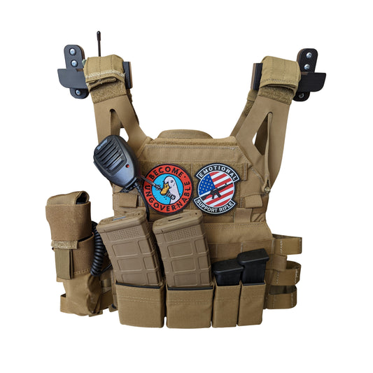 Plate Carrier / Body Armor Mount - Wall | Gear Holder Storage Rack