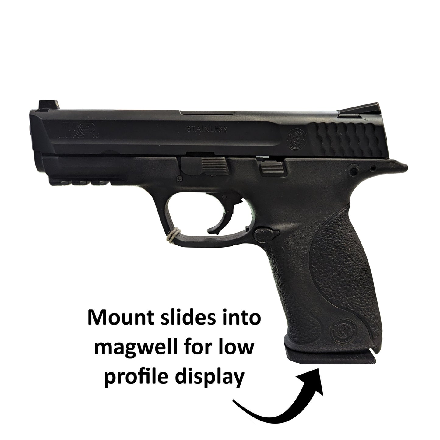 Magwell Mount for S&W M&P 40 - Gridwall | Handgun Holder Storage Rack