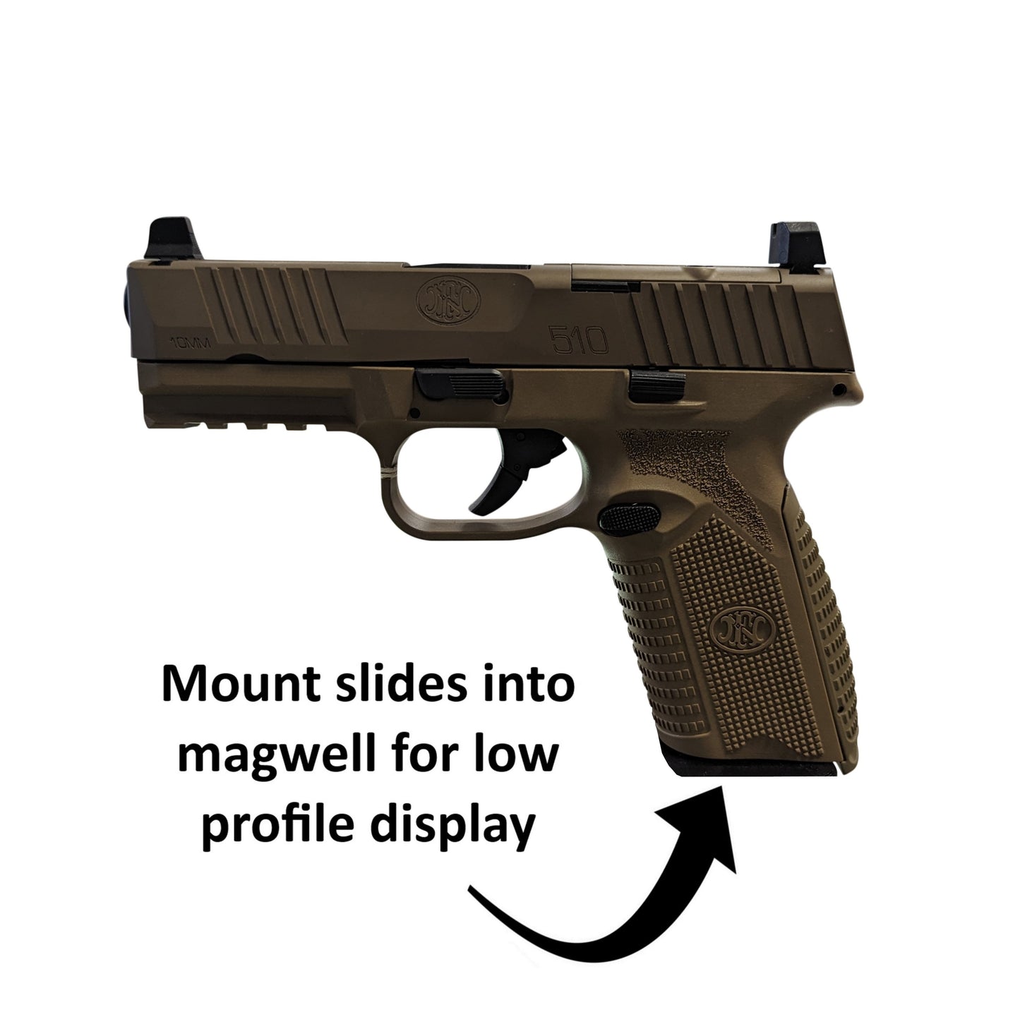 Magwell Mount for FN 510 - Wall | Handgun Holder Storage Rack