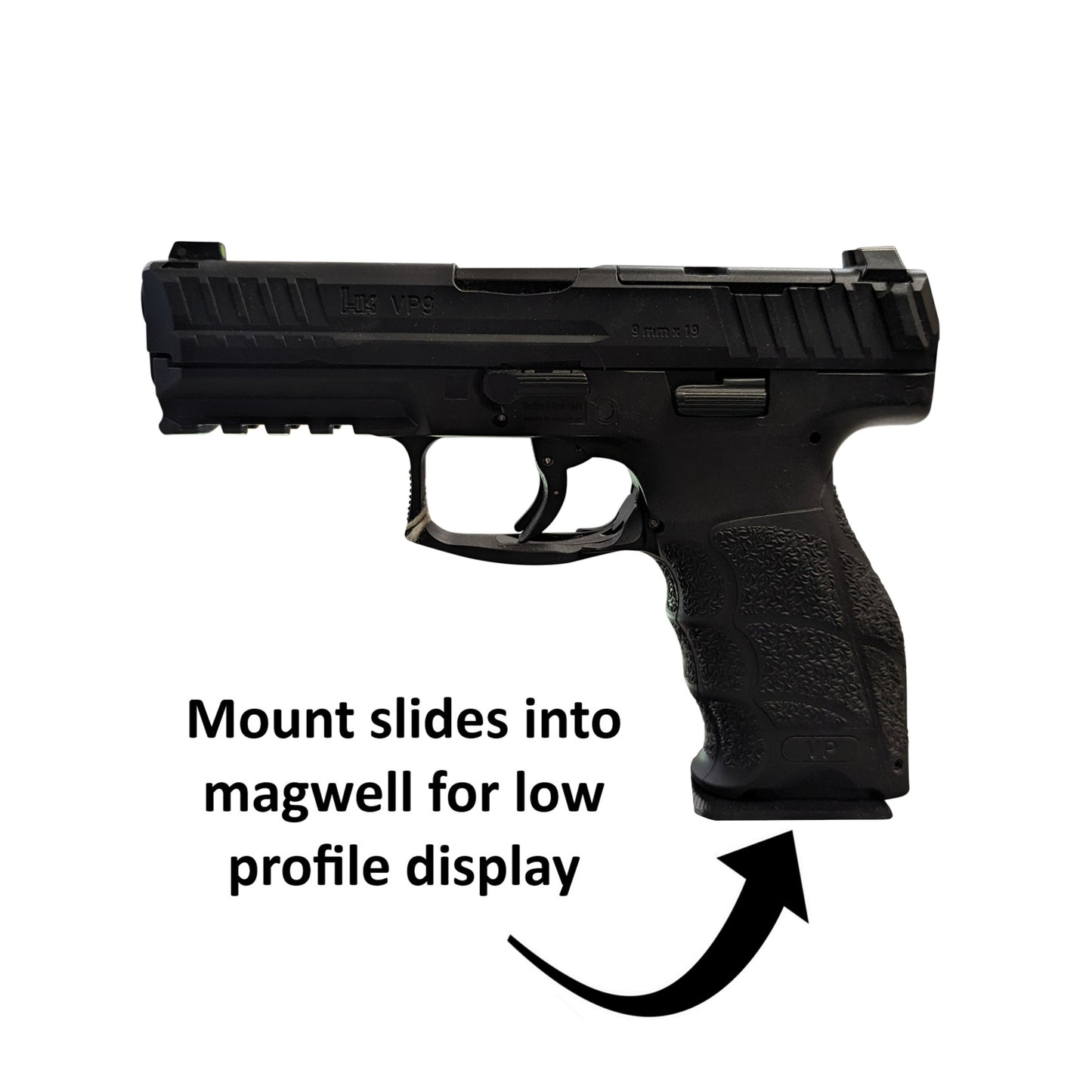 Magwell Mount for HK VP9 / VP9SK / P30 / P30SK / P2000 - Wall | Handgun Holder Storage Rack