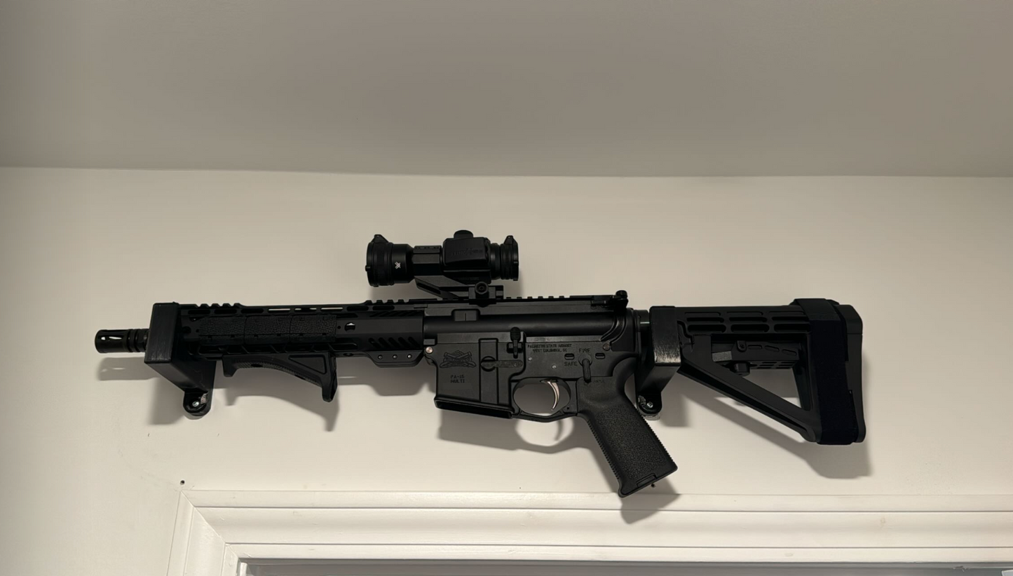 Universal Horizontal Gun Mount - Wall | Rifle Holder Storage Rack