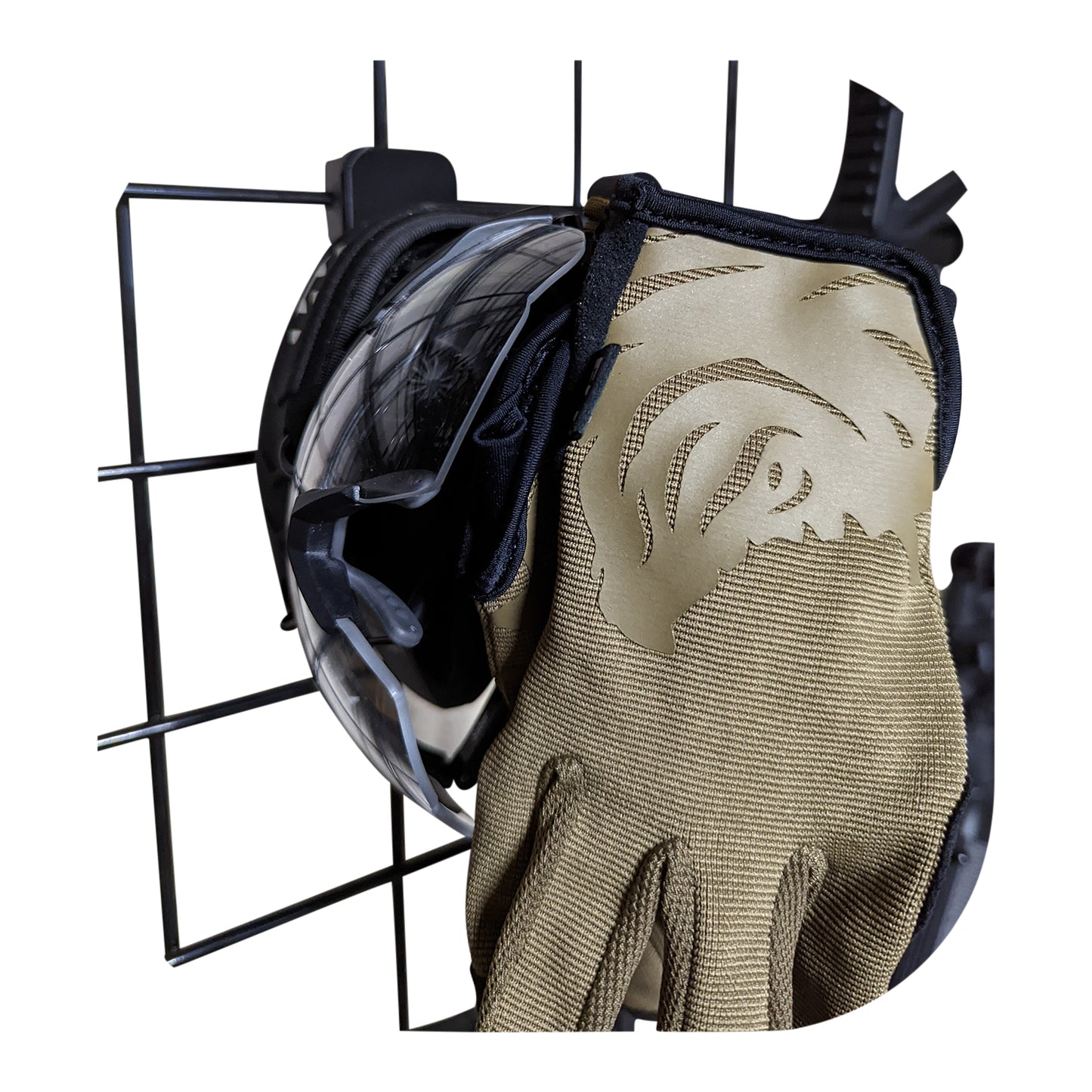 Ear Pro, Glasses, and Gloves Mount - Gridwall | Gear Holder Storage Rack