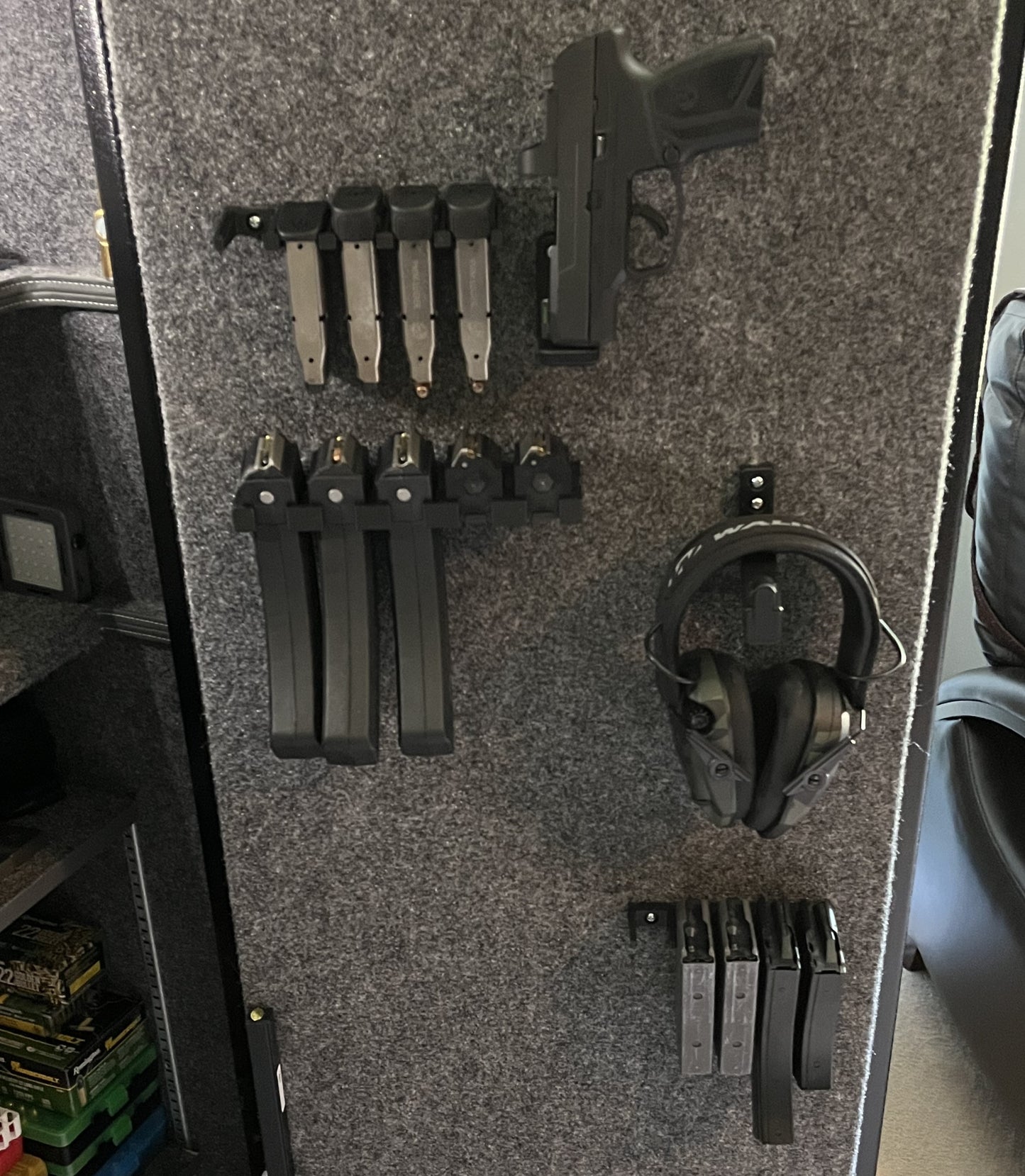 Ear Pro, Glasses, and Gloves Mount - Wall | Gear Holder Storage Rack