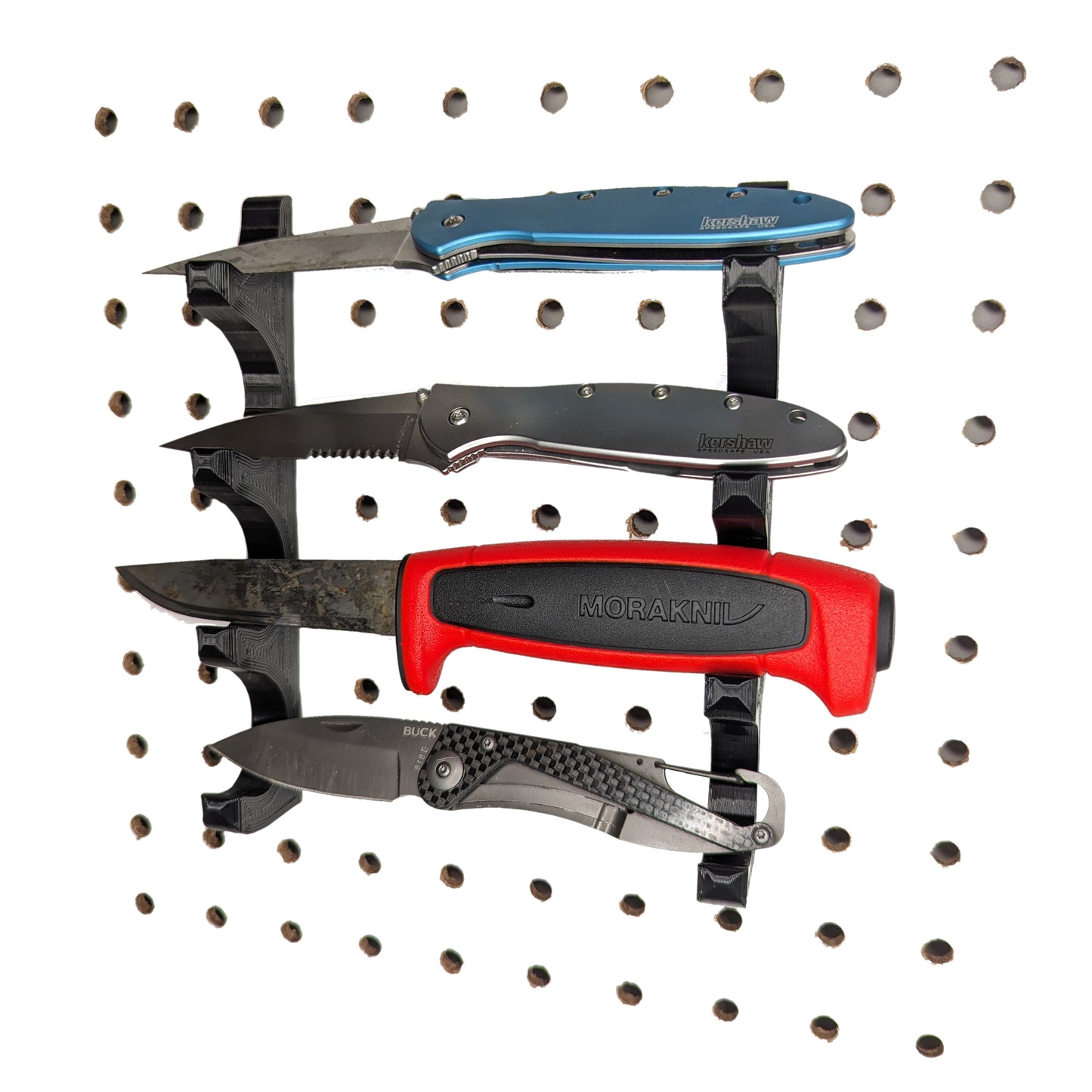 Knife Rack Set - Pegboard / IKEA Skadis / Wall Control / Vaultek | Gear Holder Storage Rack