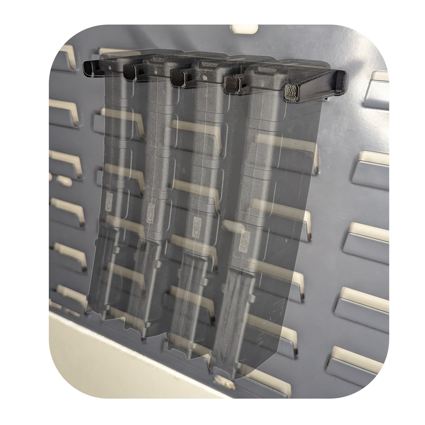 Mount for AR 15 Pmag / TMAG Mags - SecureIt / Akro-Mils | Magazine Holder Storage Rack