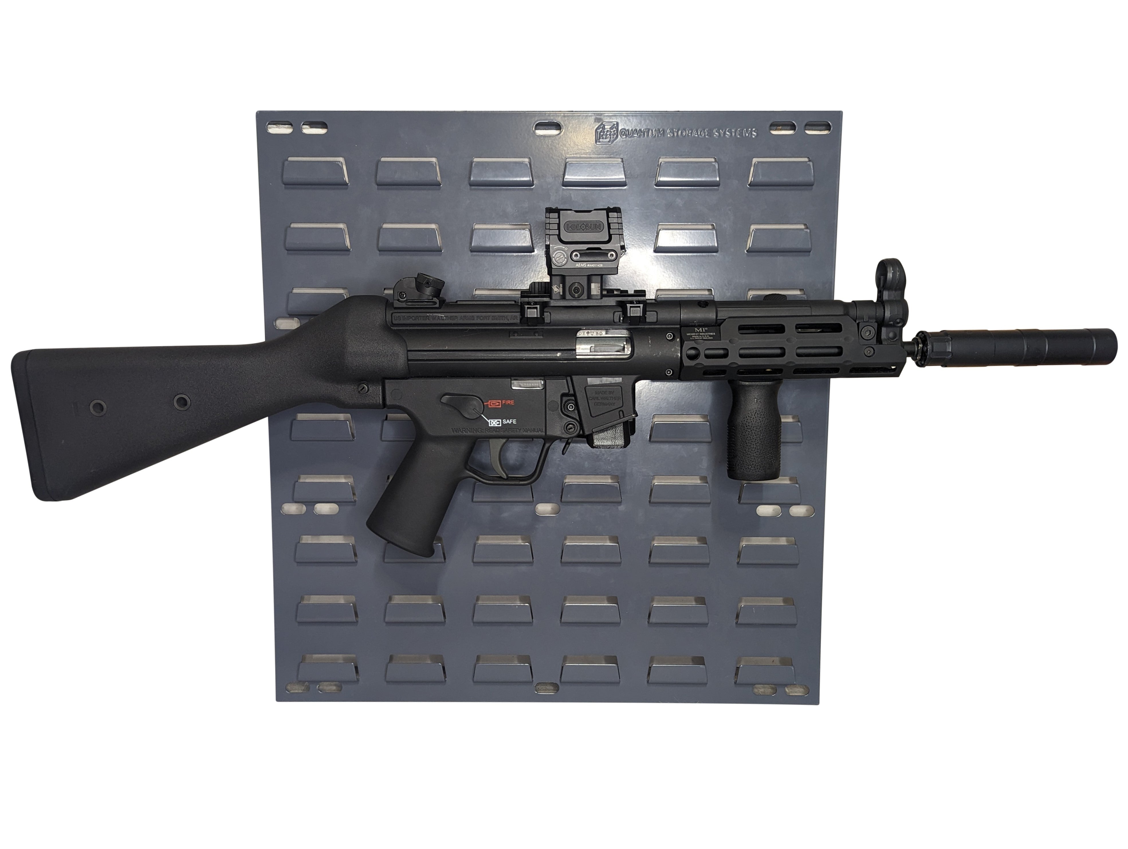 thumbnail image 2 of Magwell Mount For HK 416 22 - Pegboard / IKEA Skadis / Wall Control Vaultek Rifle Holder Storage Rack 2 of 13