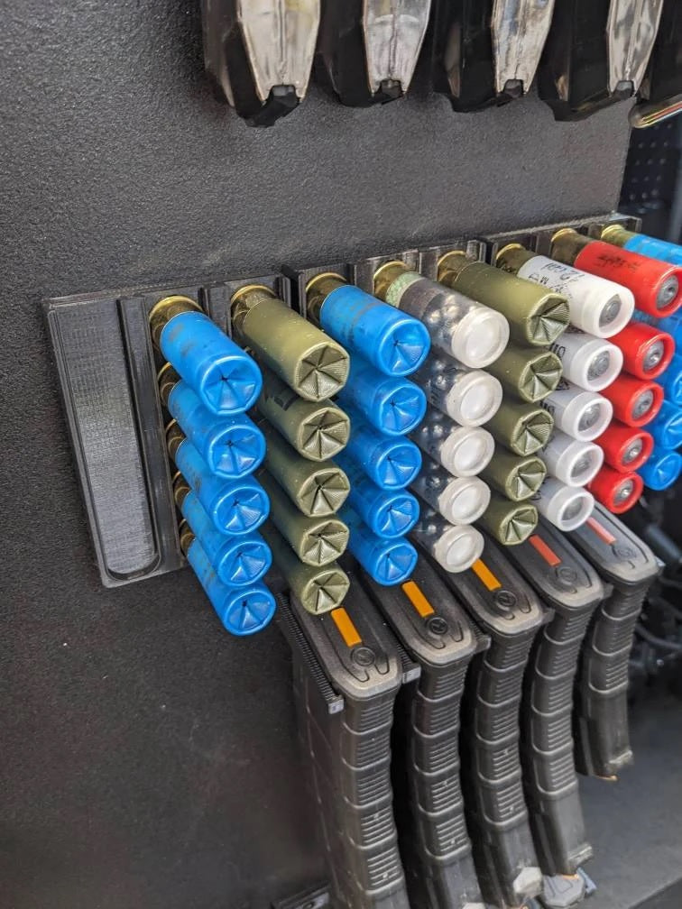 Shotgun Shell Mount - Wall | Gear Holder Storage Rack