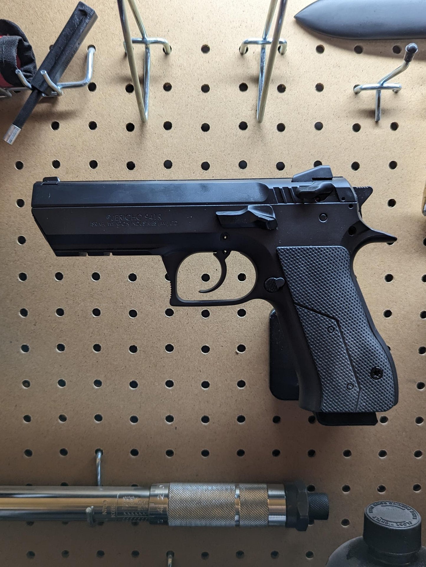 Magwell Mount for CZ 75/85/P01/P09/P10/PCR/SP01/Shadow/Kadet and Jericho - Pegboard / IKEA Skadis / Wall Control / Vaultek | Handgun Holder Storage Rack