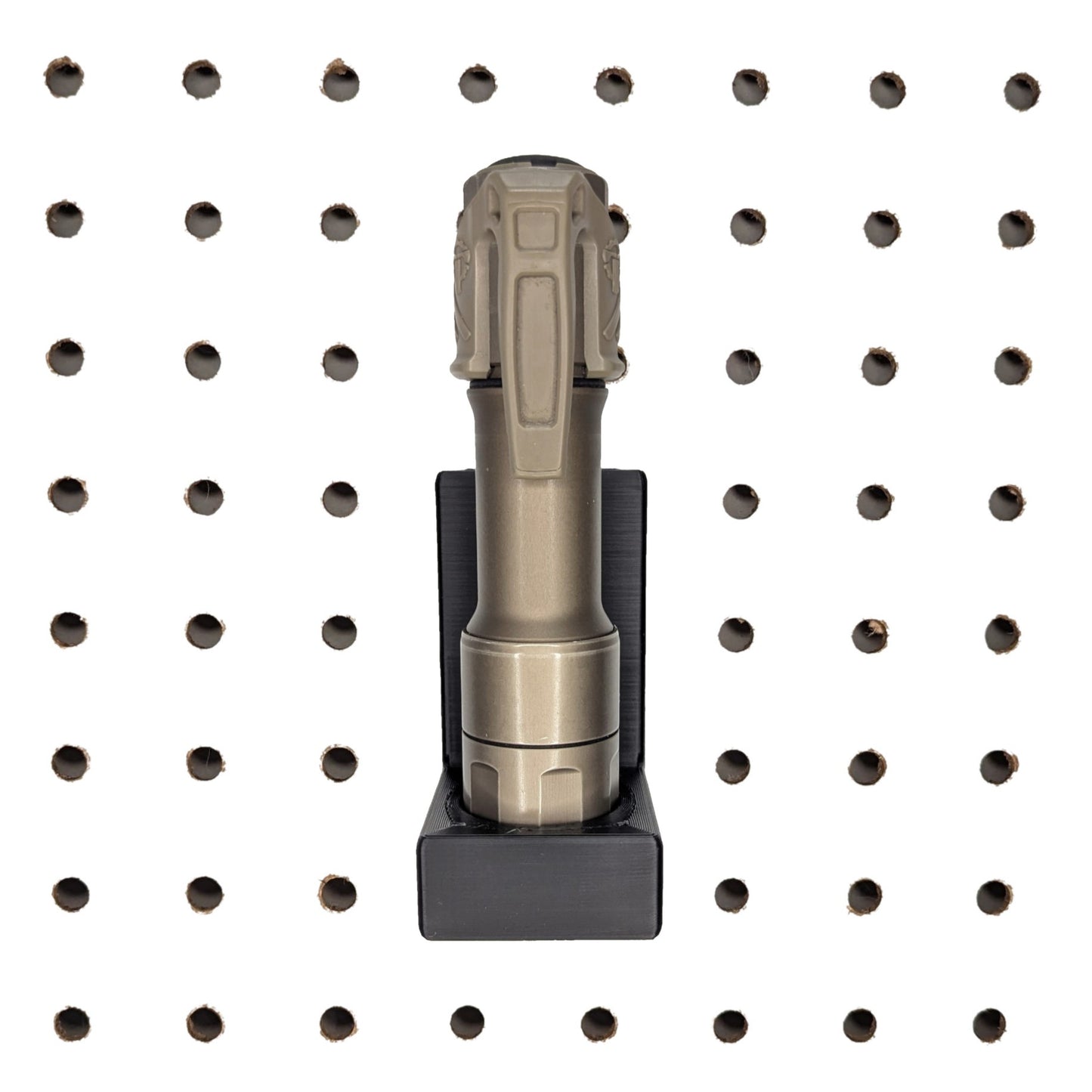 Flashlight Vertical Display Mount - Pegboard / IKEA Skadis / Wall Control / Vaultek | Gear Holder Storage Rack