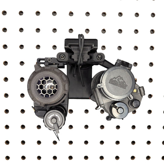 Angled Dovetail Mount for Night Vision / Thermal - Pegboard / IKEA Skadis / Wall Control / Vaultek | Gear Holder Storage Rack