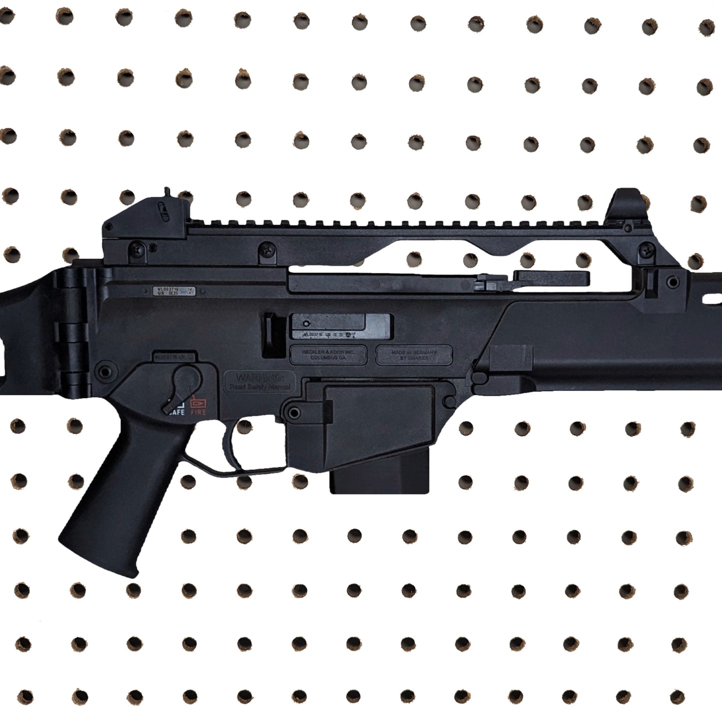 Magwell Mount for HK G36 22LR - Pegboard / IKEA Skadis / Wall Control / Vaultek | Rifle Holder Storage Rack