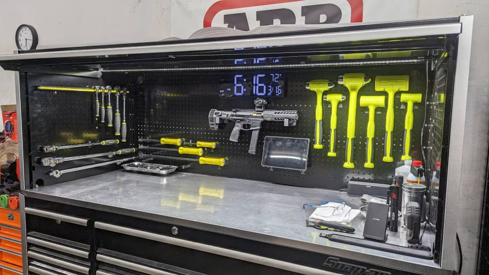 Universal Horizontal Gun Mount - Pegboard / IKEA Skadis / Wall Control / Vaultek | Rifle Holder Storage Rack
