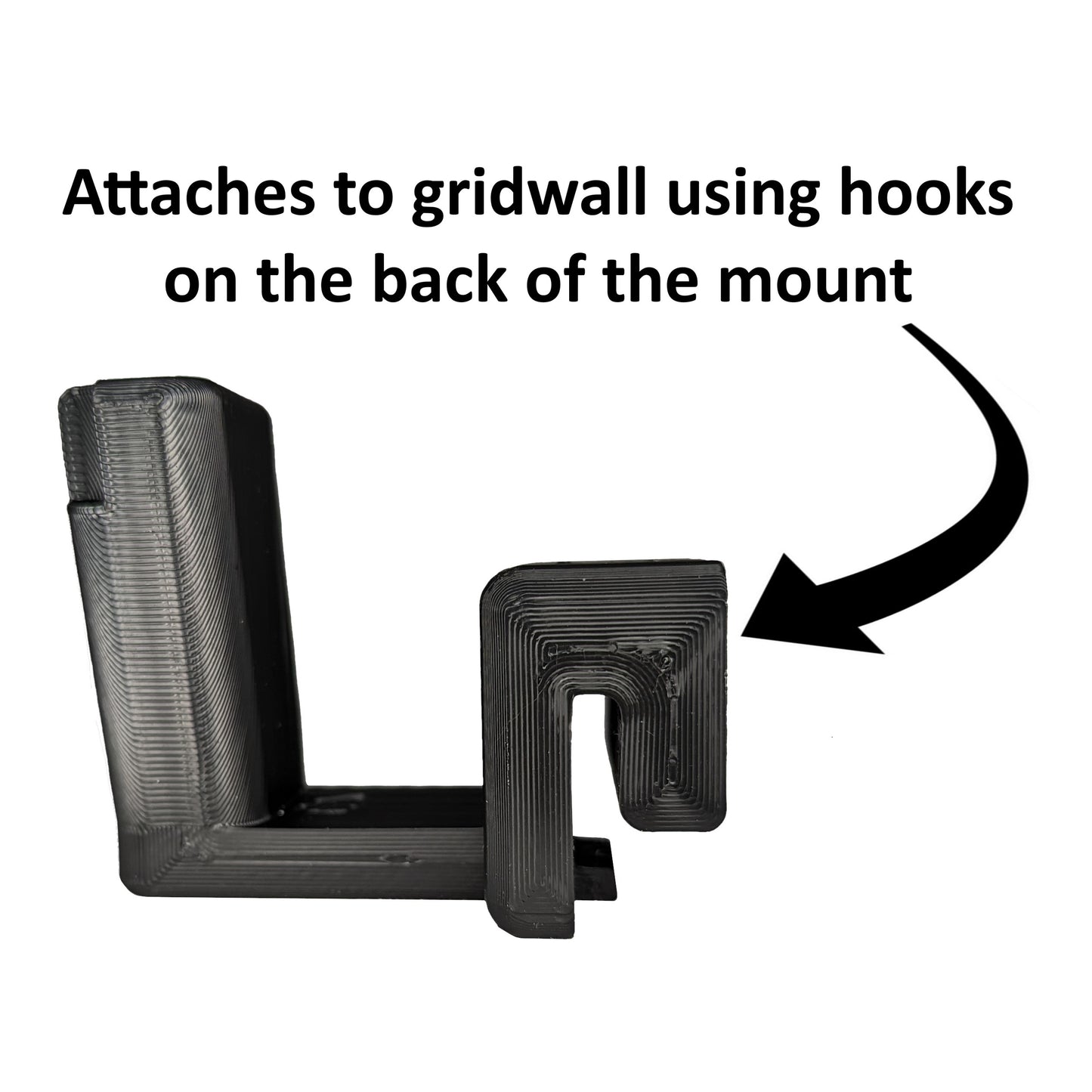 Flashlight Vertical Display Mount - Gridwall | Gear Holder Storage Rack